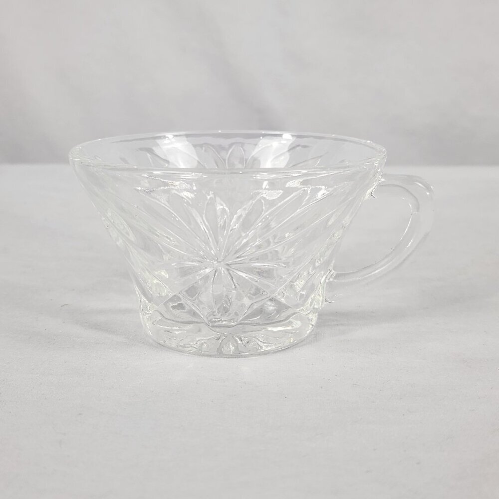 Vintage Anchor Hocking Prescut Sunburst Star of David Punch Cup Replacements